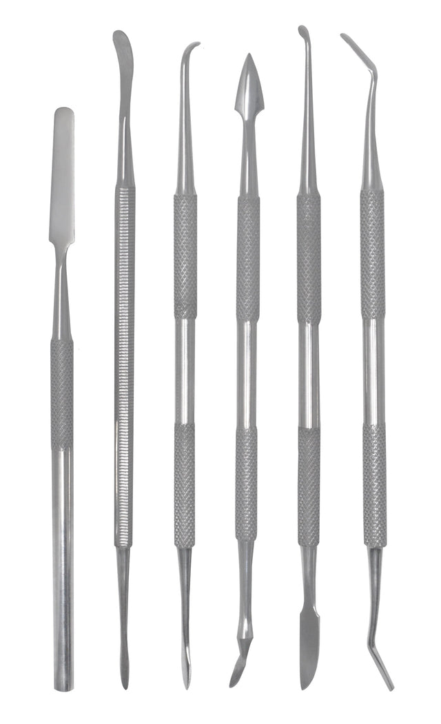 6-Piece Wax Carving & Detailer Riffler File Set by PMC Supplies