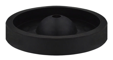 Rubber Round-Button C-Style Sprue Base 3-1/2 inch diameter black flexible rubber for investment casting support