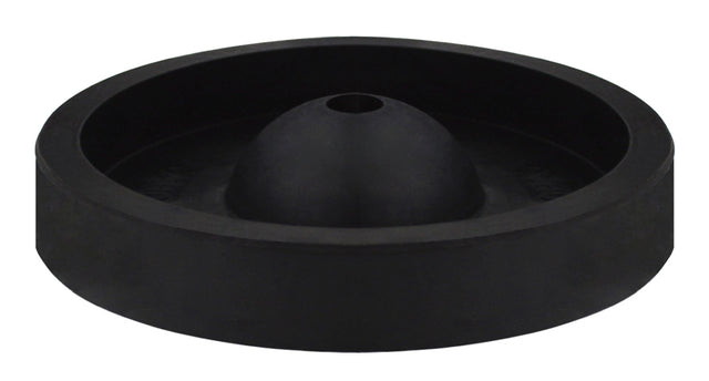 Rubber Round-Button C-Style Sprue Base 3-1/2 inch diameter black flexible rubber for investment casting support