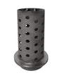 3.5" x 8" Perforated Stainless Steel Flask by PMC Supplies
