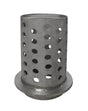 4" x 6" perforated stainless steel flask for investment casting vacuum venting