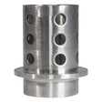 2.5" x 4" Perforated Stainless Steel Casting Flask by PMC Supplies