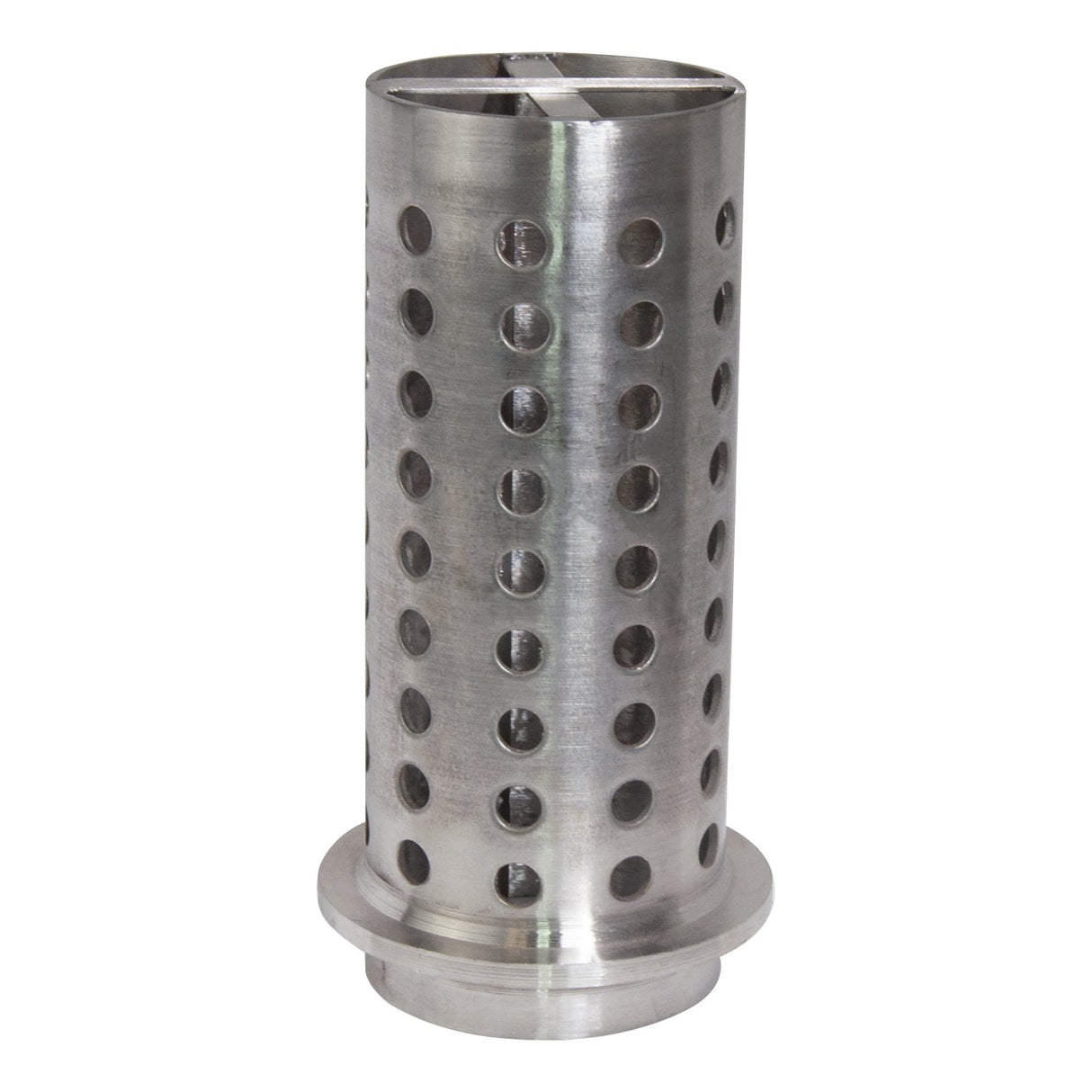 4" x 10" Perforated Stainless Steel Flask by PMC Supplies