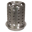 5" x 7" perforated stainless steel casting flask for vacuum-assisted metal casting