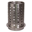 5" x 8" perforated stainless steel casting flask for vacuum investment casting