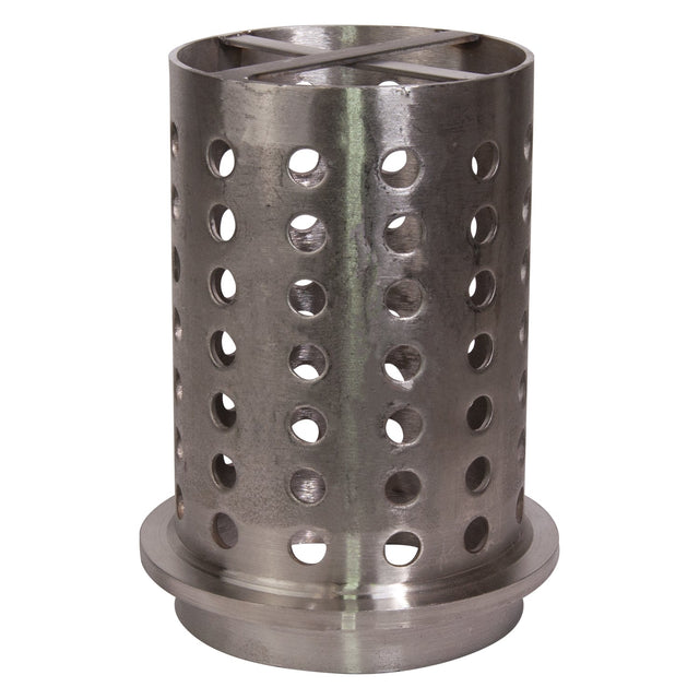 5" x 8" perforated stainless steel casting flask for vacuum investment casting