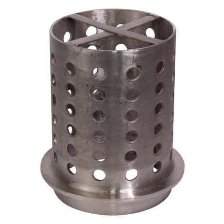 5" x 9" perforated stainless steel casting flask for investment casting with 304-grade corrosion-resistant material