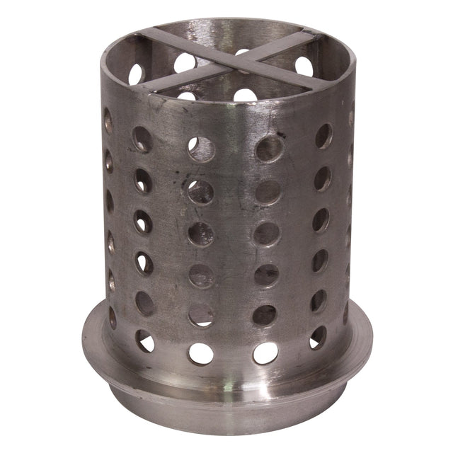 5" x 9" perforated stainless steel casting flask for investment casting with 304-grade corrosion-resistant material
