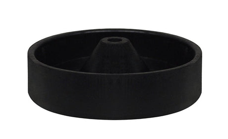Black rubber cone tree sprue base with 3.5-inch diameter for centrifugal casting and vacuum lost wax processes
