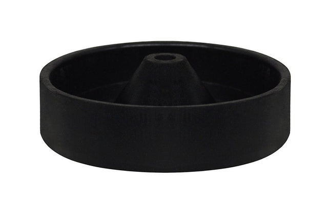 Black rubber cone tree sprue base with 3.5-inch diameter for centrifugal casting and vacuum lost wax processes