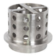 4" x 4" perforated stainless steel casting flask for durable, corrosion-resistant metal casting with improved vacuum gas flow