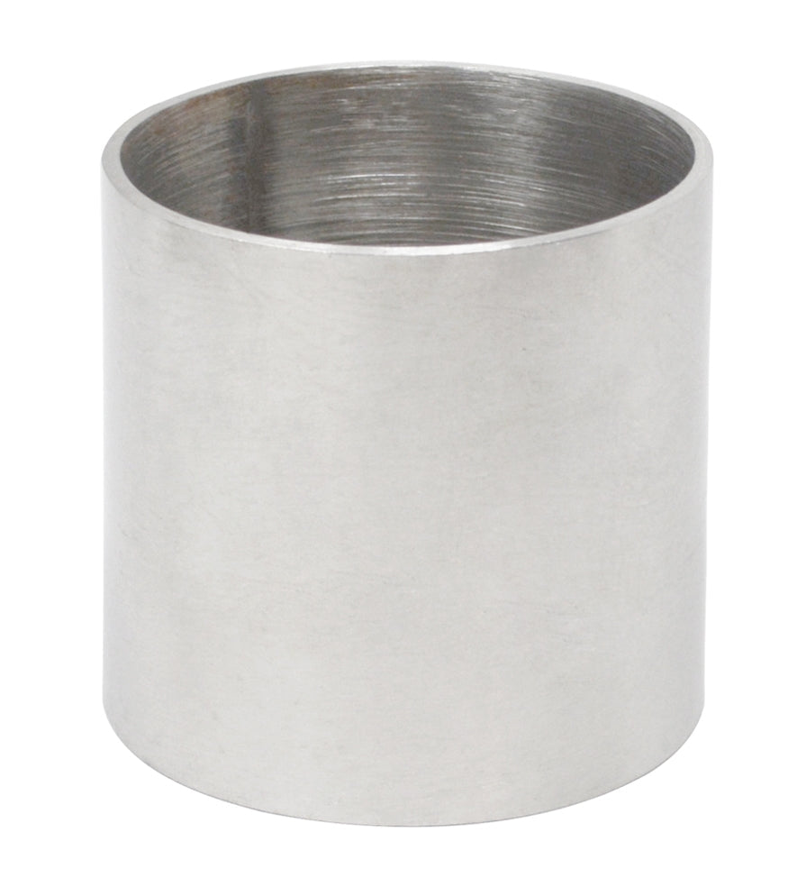 3" x 3" Solid Stainless Steel Flask by PMC Supplies