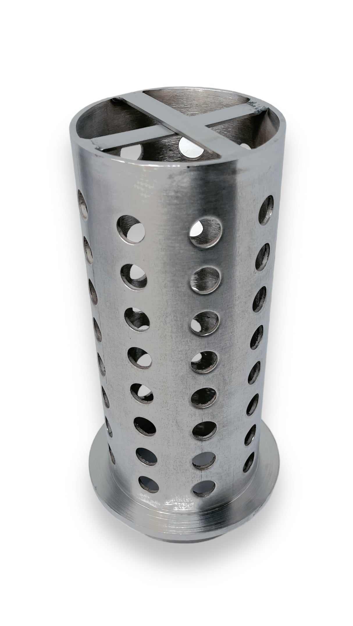 3.5" x 9" Perforated Stainless Steel Casting Flask by PMC Supplies