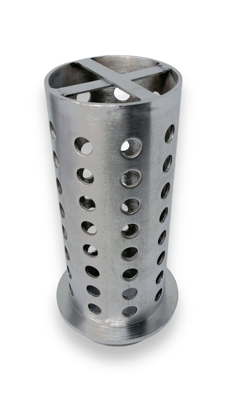 3.5" x 9" Perforated Stainless Steel Casting Flask by PMC Supplies