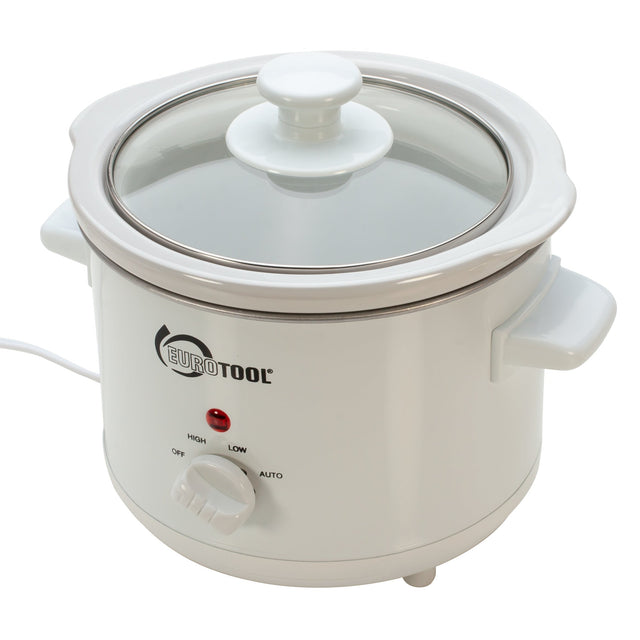 Daddy Dipper Pickle Pot 24 oz jewelry pickling unit with removable white crock and clear glass lid