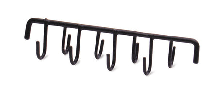 Ultrasonic rack with 8 hooks for secure ring cleaning in ultrasonic solutions