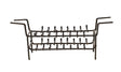 Standing Cleaning Rack with 64-ring capacity for ultrasonic cleaning in 3 to 10 quart tanks