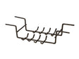 Hanging cleaning rack with 16-ring capacity and heavy PVC coating for ultrasonic cleaning tanks