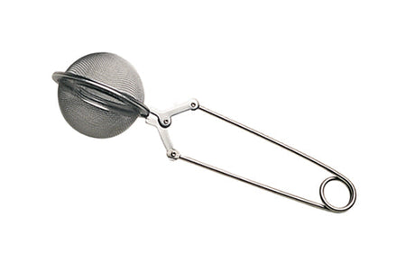Small cleaning basket with steel handle and fine mesh for ultrasonic and steam cleaning
