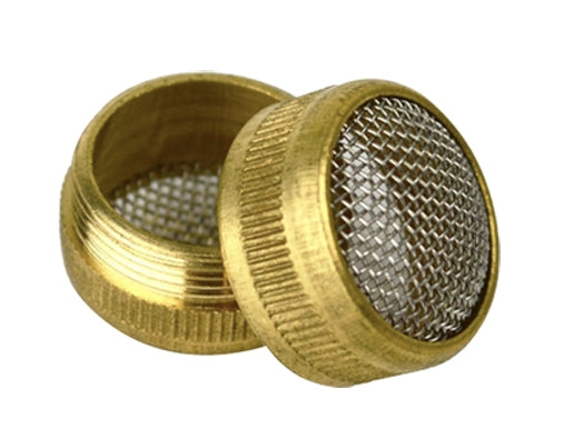 Small Screw-Type Cleaning Basket with brass frame and stainless steel mesh for jewelry and small parts cleaning, 25 mm diameter