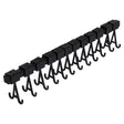14-7/8 inch Ultrasonic Cleaner Bar Rack with 12 molded plastic corrosion-resistant hooks for secure and organized cleaning of delicate parts