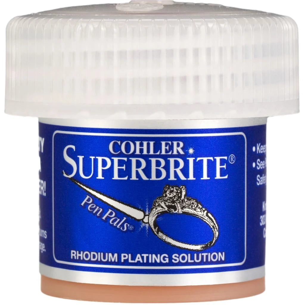 COHLER SUPERBRITE RHODIUM PEN PAL, 1/4 GRAM