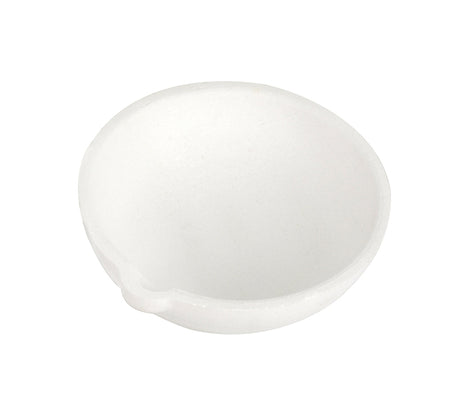 100 gram ceramic alumina crucible dish with pour spout for torch-based metal melting up to 2800F