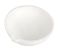 1000 gram white ceramic alumina crucible dish with pour spout for metal melting and alloying tasks