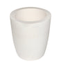 750 gram ceramic alumina crucible cup with tapered sides and pour spout for metal melting up to 2800?øF