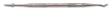 6-1/2 inch stainless steel double-ended wax carver with knurled grip for precision detailing