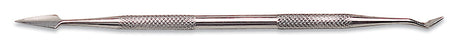 6-1/2 inch stainless steel double-ended wax carver with knurled grip for precision detailing