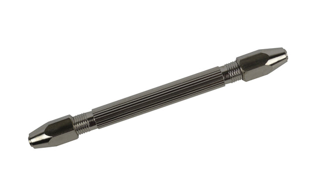 Double Mouth Hexagonal Pin Tong Vise with reversible collets and four-jaw steel body for precision tool holding