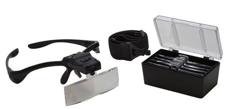 Magnifier Set w/ 5 Lenses and LED Light by PMC Supplies