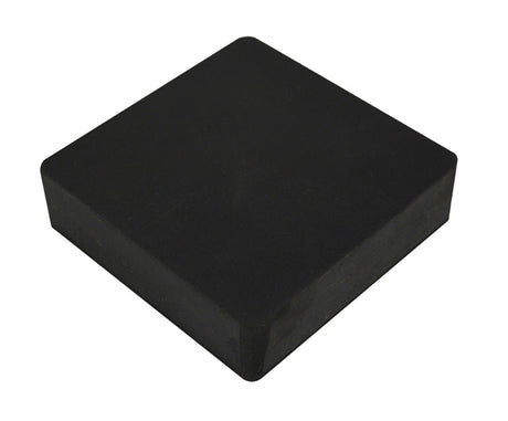 4x4 inch black rubber dapping block for jewelry shaping and repairs