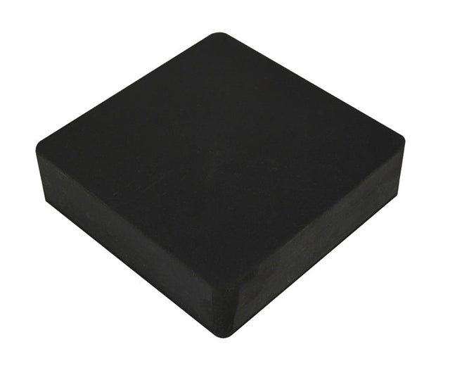 4x4 inch black rubber dapping block for jewelry shaping and repairs