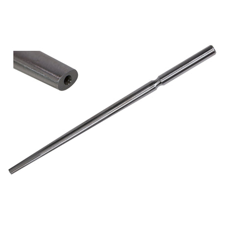 Polished steel oval bezel mandrel 10-3/4" for jewelry making and wire-wrapping projects