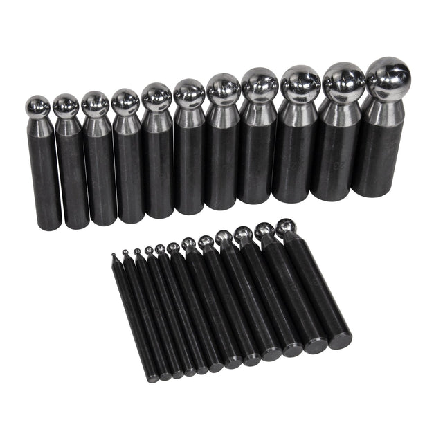 Steel Doming/Dapping Punch Set of 24 high carbon tool steel jewelry making round punches