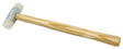 22 MM 7/8" Non-Marring Nylon Hammer with wooden handle and dual nylon faces for surface protection
