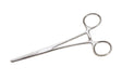 6-inch straight stainless steel forceps with serrated jaws and box-joint design for precise gripping