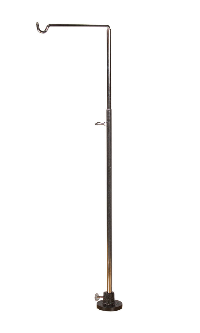 Flex Shaft Hanger Stainless Steel with telescoping arm and adjustable thumbscrew for workshop tool support