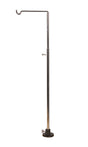 Flex Shaft Hanger Stainless Steel with telescoping arm and adjustable thumbscrew for workshop tool support