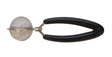 Medium parts holding basket with stainless steel mesh and black plastic handle for ultrasonic and steam cleaning