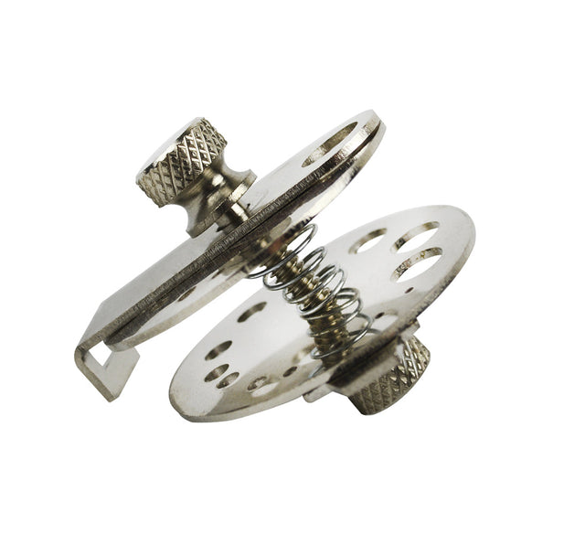 Pearl Drilling and Holding Vise with knurled locknuts for 2 to 10 mm pearls and gems