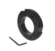 3-1/2 inch diameter black aluminum bracelet holder with hex wrench for jewelry workholding
