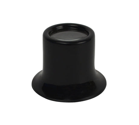 Watchmakers Eye Loupe 4X magnification black compact pocket-sized lens with 2.5-inch focal length