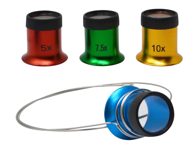 Set of 4 Magnifying Eye Loupes with Headband by PMC Supplies
