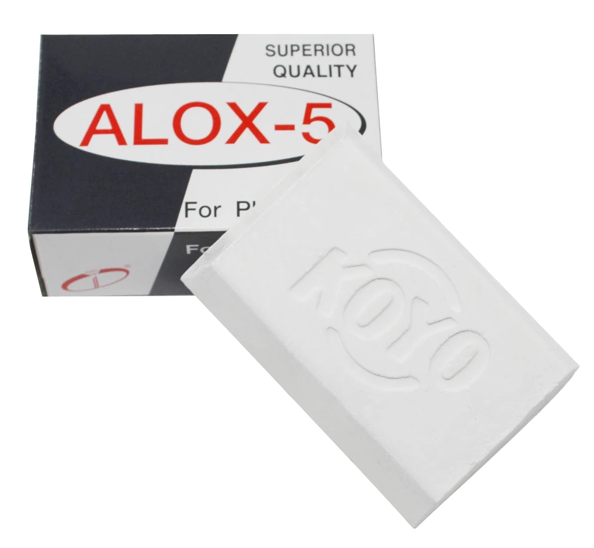 Compuesto de pulido Alox-5 Platinum White, barra de 80 gramos