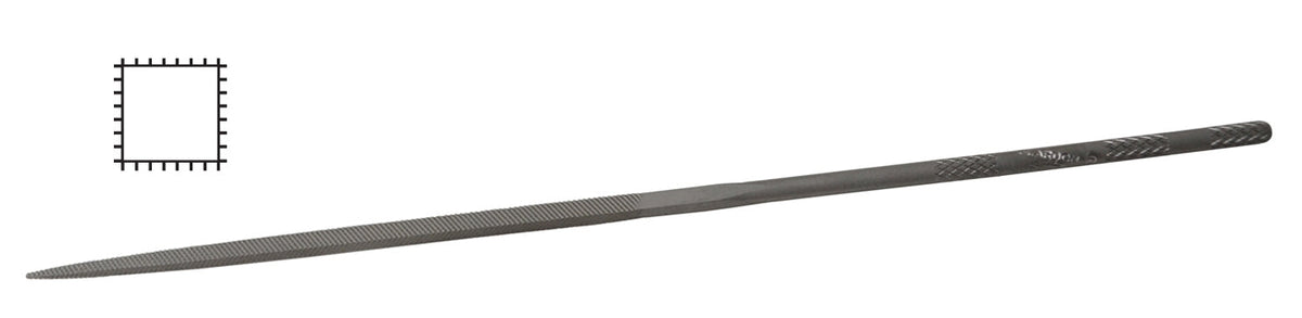 Lima de aguja cuadrada Glardon Vallorbe suiza de 6-1/4" corte 2 medio - LA2408