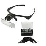 Optical-Head Visor with Dual Adjustable LED