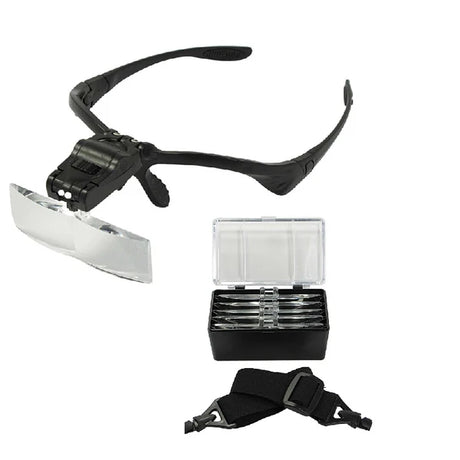 Optical-Head Visor with Dual Adjustable LED